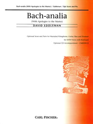 Bachanalia Instrumental Parts choral sheet music cover